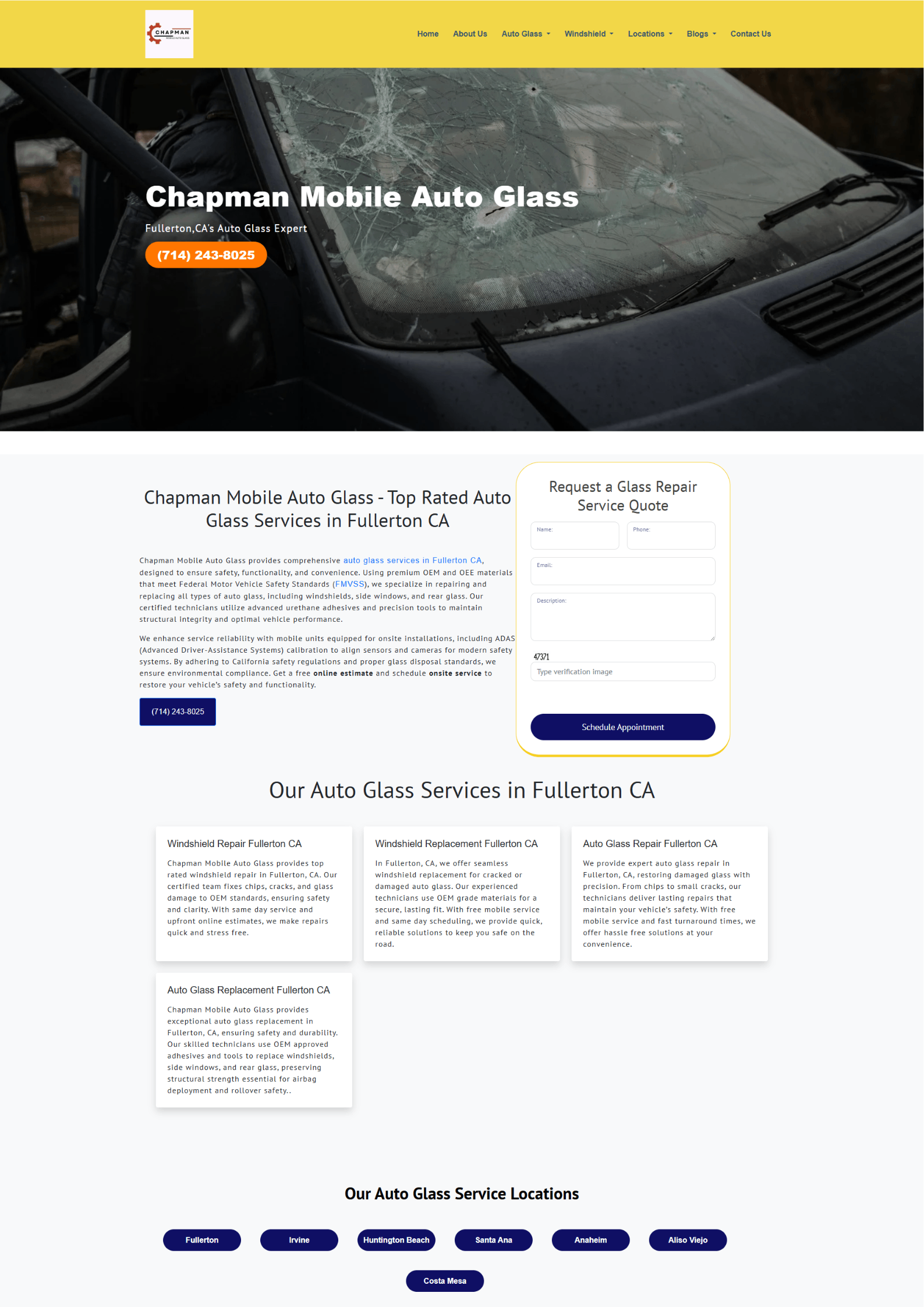 Chapman Mobile Auto Glass project image