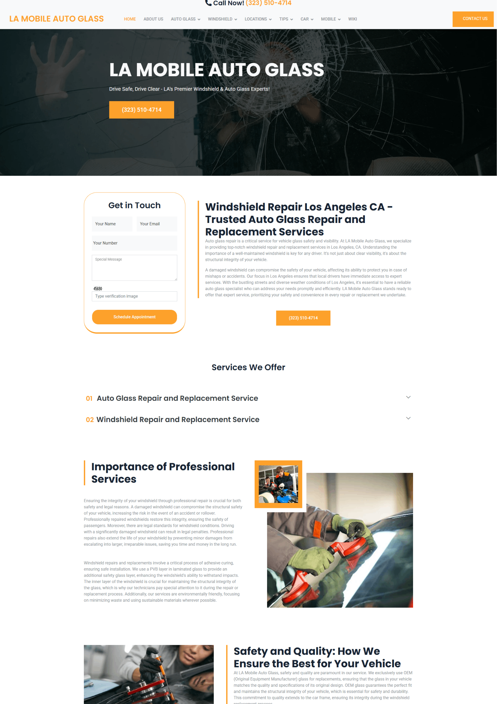 LA Mobile Auto Glass project image