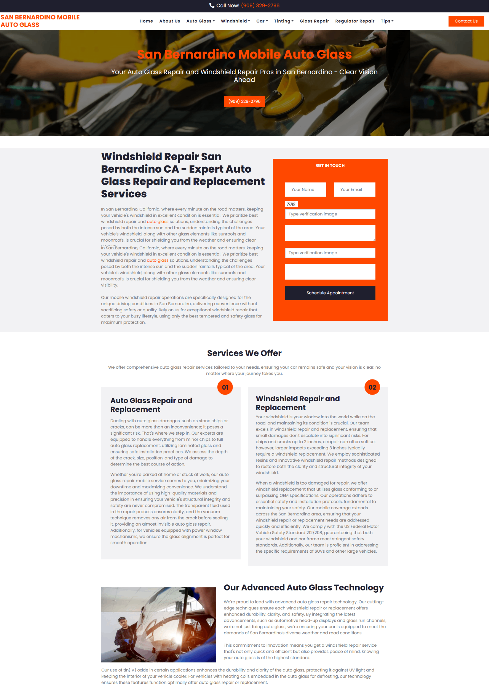 San Bernardino Mobile Auto Glass project image