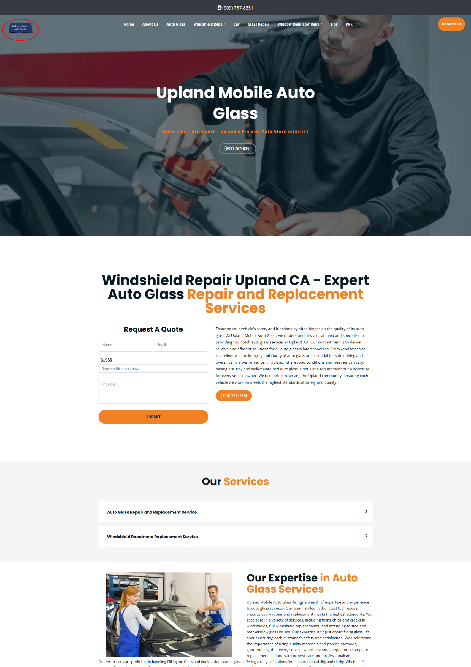 Upland Mobile Auto Glass project image